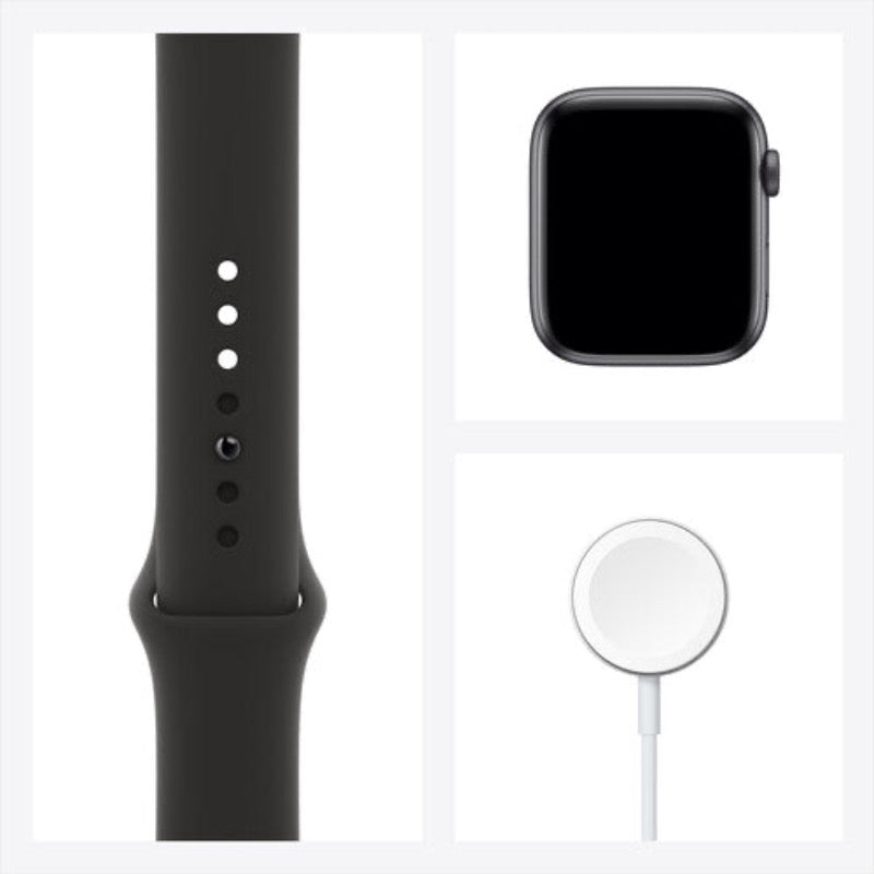Apple Watch SE (GPS, 44mm, Space Gray Aluminum, Black Sport Band) Apple Watch SE (GPS, 44mm, Space Gray Aluminum, Black Sport Band)